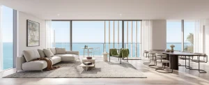 Vista apartment living and dining room 黃金海岸公寓